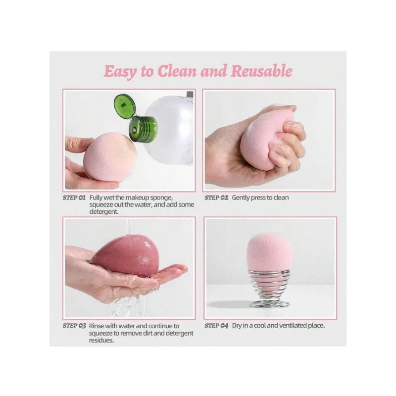 4 Pcs Beauty Egg Makeup Sponge Blenders Beauty Sponges Foundation Applicator Foundation Cosmetic Puffs Beauty tool